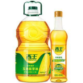 XIWANG 西王 非转基因 压榨玉米胚芽油5L+赠鲜胚玉米油900ml