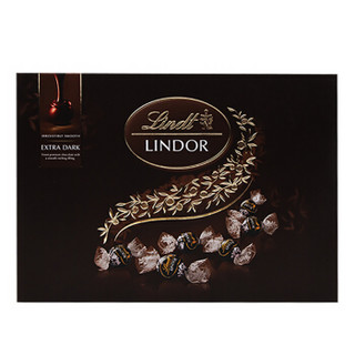 Lindt 瑞士莲 软心特浓黑巧克力礼盒 168g