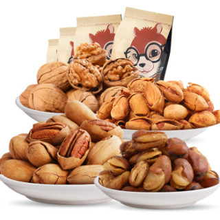 Three Squirrels 三只松鼠 坚果组合 4袋 (袋装、875g)
