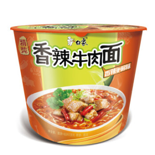 baixiang白象方便面香辣牛肉面106g桶