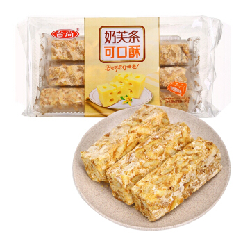 台尚 奶芙条可口酥葡萄味 牛轧糖雪花酥零食糕点点心308g袋装 *10件