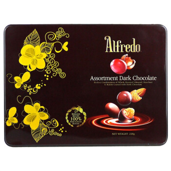  Alfredo 爱芙 时尚混合果仁黑巧克力礼盒 228g