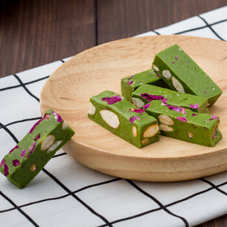 商品关茶 扁桃仁玫瑰抹茶牛轧糖 120g