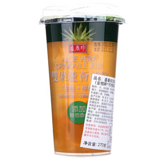 盛香珍 双果芦荟冻饮(金桔味+柠檬味) 270g