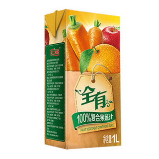  汇源 全有 100%复合果蔬汁 1L*4盒