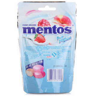 Mentos 曼妥思 劲嚼充气糖 水果酸奶味 120g