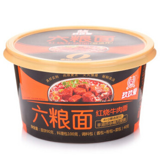 99i 玖玖爱 红烧牛肉 非油炸六粮方便面 桶装 230g