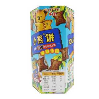 LOTTE 乐天 小熊饼干 可可+白巧克力口味 210g