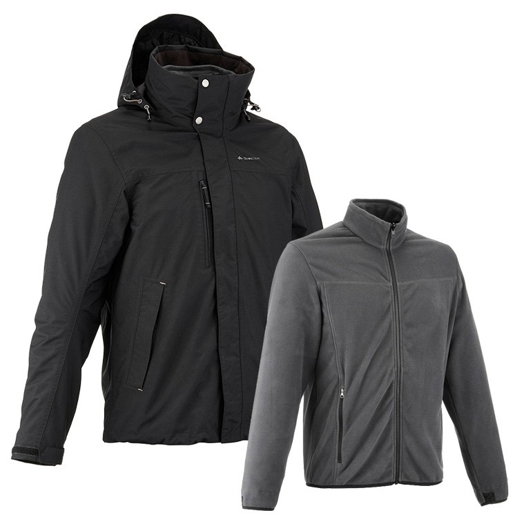 decathlon迪卡侬travel100中性三合一冲锋衣