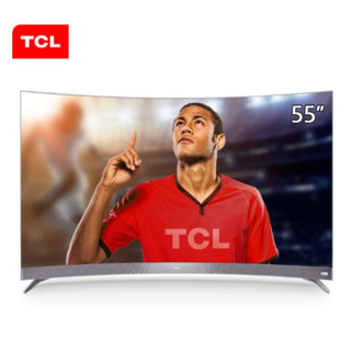 TCL 55T1MN 55英寸 4K 曲面液晶电视