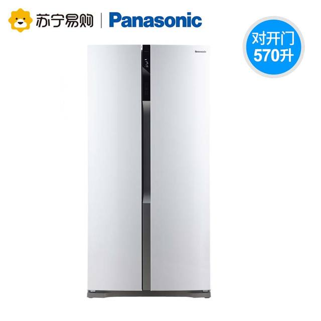 双11预售：Panasonic 松下 NR-W56S1-W 570L 变频 对开门冰箱