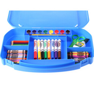  绘儿乐（Crayola） 手指画颜料剪刀蜡笔水彩笔 儿童节礼物 绘画套装 儿童手工工具箱 04-5674