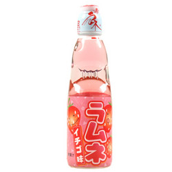 日本哈达 弹珠波子汽水 碳酸饮料  草莓味 200ml *17件