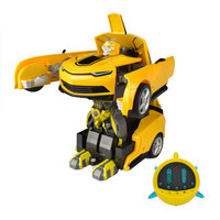 双鹰（DOUBLE E）变形机器人对战大黄蜂(1:14)遥控车跑车送儿童玩具礼物汽车模型男孩礼物 E548-001