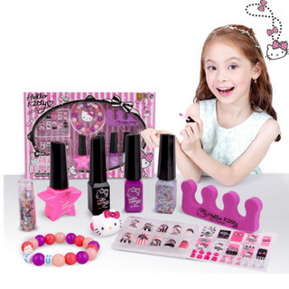凯蒂猫（ hellokitty ）儿童化妆品美妆指甲彩妆玩具礼物女孩KT-8583