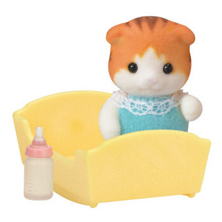 Sylvanian Families 森贝儿家族 SYFC5291 植绒公仔 枫叶猫宝宝