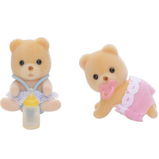 Sylvanian Families 森贝儿家族 SYFC5086 植绒公仔 蜜熊双胞胎