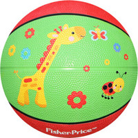Fisher-Price 儿童玩具球17cm 卡通小皮球拍拍球幼儿园篮球女男孩 长颈鹿绿色F0515-1生日礼物礼品