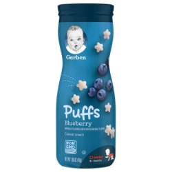 Gerber 嘉宝 星星泡芙蓝莓口味 *11件