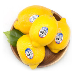 新奇士Sunkist 进口柠檬 4个 单果重约80-100g 新鲜水果 *3件