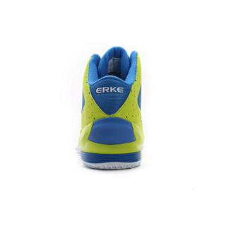 ERKE 鸿星尔克 51116404094 2016新款 减震耐磨男士篮球鞋 (42、彩蓝/酸橙绿)