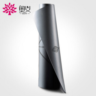AOYI 奥义 体位线瑜伽垫天然橡胶PU吸湿防滑健身垫女运动垫183*68cm加厚5mm