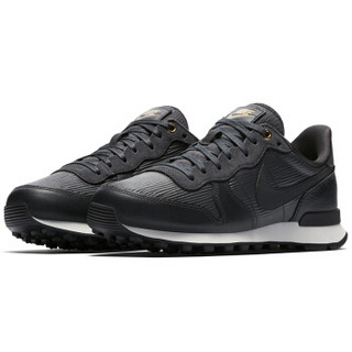 NIKE 耐克 828404-012 INTERNATIONALIST PREMIUM 女士阿甘休闲鞋 (煤黑色、36.5)