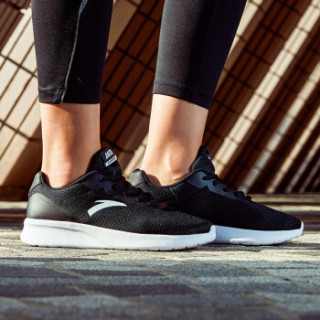 ANTA 安踏 92815525 2018春季新品 女士慢跑休闲鞋 (36、黑/安踏白)