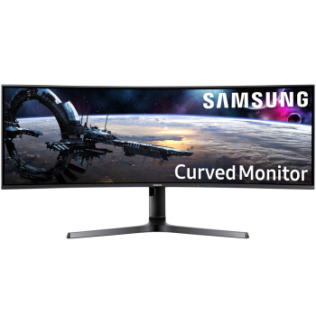 SAMSUNG 三星 C43J890DKC 32:10 VA曲面显示器(3840*1200、120Hz、FreeSync)