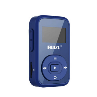 锐族（RUIZU）X26 8G蓝色 无线蓝牙 运动MP3 有屏迷你 带背夹 随身听