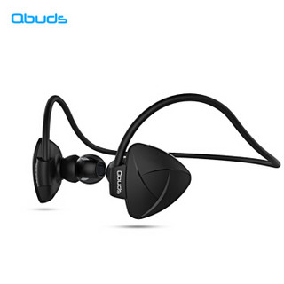 Qbuds E1 无线蓝牙耳机 (通用、动圈、耳挂式、黑色)