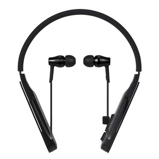 audio-technica 铁三角 DSR5BT 入耳式颈挂式动圈蓝牙耳机 黑色