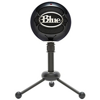  Blue Snowball 雪球USB电容麦克风 三种拾音模式 亮黑色