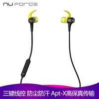 NuForce BE Sport3 无线蓝牙耳机 (通用、动圈、后挂式、黑色)