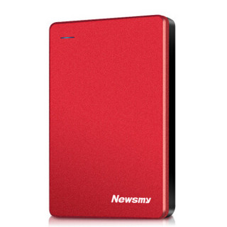 Newsmy 纽曼 500GB 移动硬盘 清风金属系列 USB3.0 2.5英寸 东方红