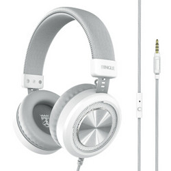 宾果（Bingle）M60 耳机头戴式 有线控音乐耳机 通用 重低音手机耳机 (白色)