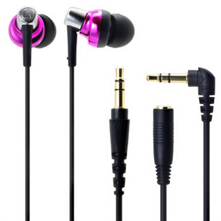  audio-technica 铁三角 ATH-CKM300 入耳式耳机 粉色