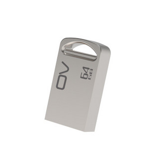 OV 64GB USB2.0 U盘 U-coin 银色 金属耐用 精致迷你