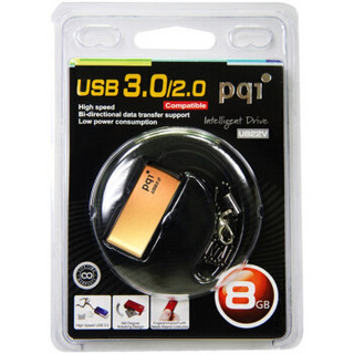  pqi 劲永 U822V USB3.0 U盘 金色 8GB