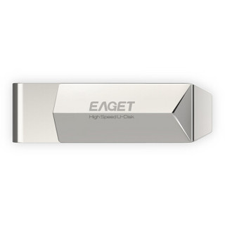 忆捷（EAGET）128GB USB3.0 U盘 F70高速全金属360度旋转车载优盘珍珠镍色