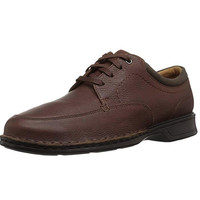 Clarks 其乐 Northam Pace系列系带平底男士休闲鞋休闲皮鞋 Tobacco Leather 070 M US 