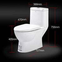   箭牌 ARROW AB1276 直冲式抽水马桶坐便器