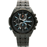 CASIO 卡西欧 EDIFICE系列 EFR-536BK-1A2 防水三眼运动石英男表