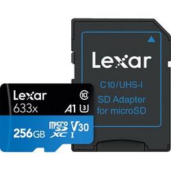 雷克沙（Lexar）TF卡256G 633X 存储卡运动相机gopro microSD手机高速内存卡 256G U3