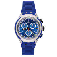 SWATCH 斯沃琪 金属X轻系列 YYS4017AG 石英男表 蓝色突击
