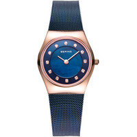 Bering 11927-367 轻薄手表 (不锈钢、圆形、蓝色)
