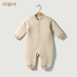 aqpa婴儿衣服宝宝连体衣哈衣新生儿纯棉爬服