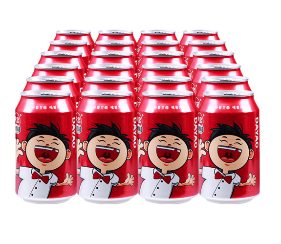 大窑嘉宾 果汁碳酸饮料 330ml*24听