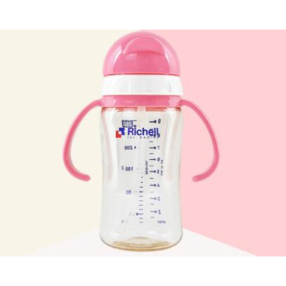 双11预售：Richell 利其尔 儿童ppsu吸管水杯 260ml