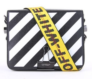 OFF-WHITE OWNA011E18423071 斜纹长尾夹 女士单肩包 